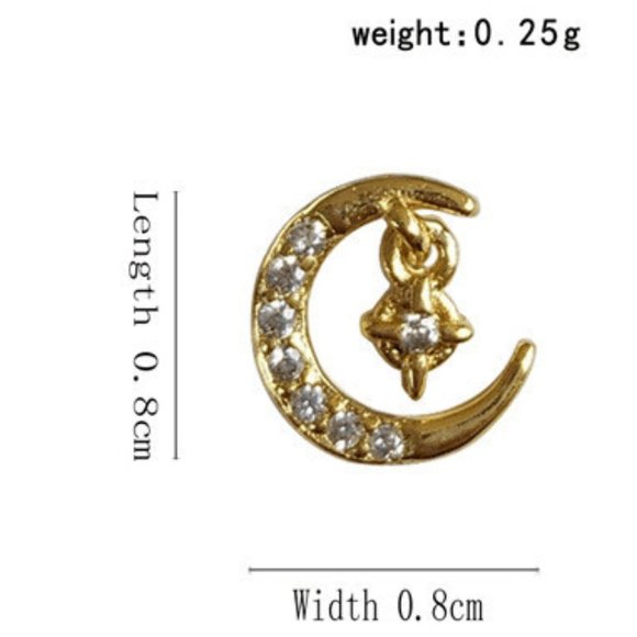 Dreamy unicorn and moon earrings - Picture 4 of 7